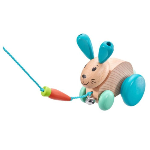 Pull-along toy - SELECTA - Henny Hoppel - Solid wood - Eco-friendly - 12 months and up 2