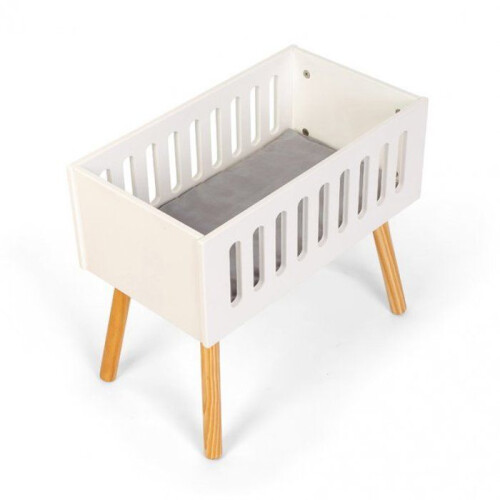 Berço de boneca em madeira design elegante edição de luxo 1