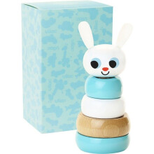 Toy - Stacking Rabbit - H 17 cm - Blue - Design by Ingela P. Arrhenius