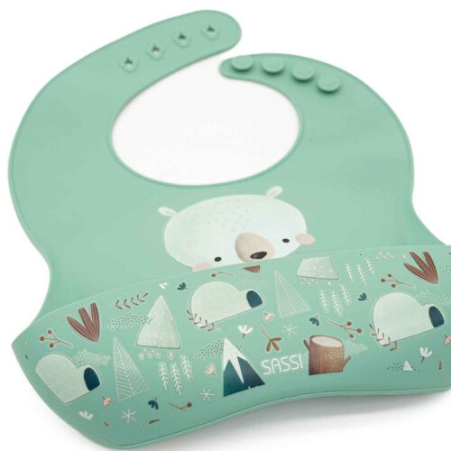Sassi Junior - Babador de silicone Munchy o urso 2