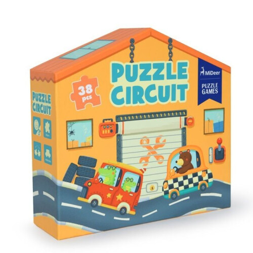 Coffret Circuit in puzzle - MIDEER - Veicoli e macchinari - 34 pezzi - Interno 1