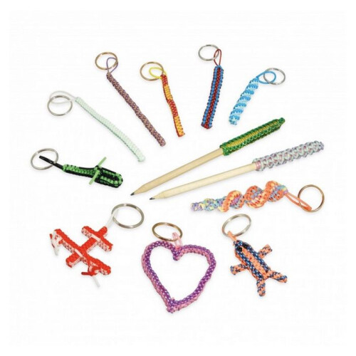 Scoubidous - DIY Set - BUKI - Sieraden Kit - Blauw - Vanaf 6 jaar 2