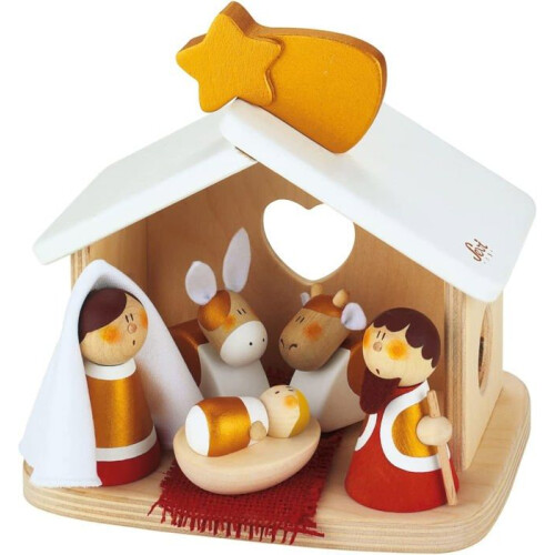 Weihnachtskrippe SEVI - 7 Teile - Sanfte und intensive Krippenszene 1