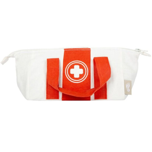 Small Foot - Valigetta da medico in legno rosso, 9 pezzi, 3-8 anni 2