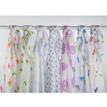 Pitkä mousseliini - Lulujo - Hippo rose - 100% puuvilla - 120x120 cm
