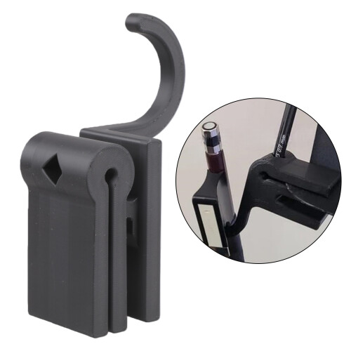 Geigenbogen-Ständerhaken mit Stiftclip,-Schwarz 2