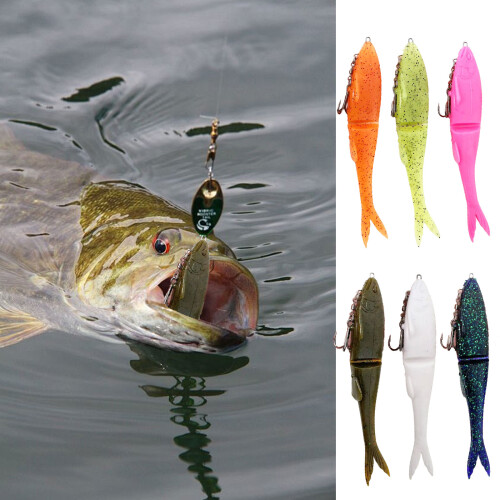 12cm/17cm Simulation Baits with T Shape Tail-Or ange 12cm 10.5g 2