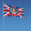 Drapeau de la reine Elizabeth II, polyester 90 x 150 cm 4