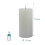 LED-Kerzen, Echtwachs, 4er-Set, 18 cm 4