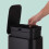 7L Square Pedal Bin - Plastic, Soft-Close Lid 6