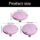Tall Density Spongiform Exercise Mat Round Shape-Pink 120X120X3 4