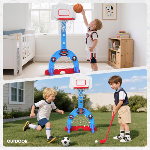 Le but de basket-ball modifiable transportable badine 2