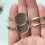 Modern Geometric Loop Bracelet With Stone Holder Metallic-16mm 7