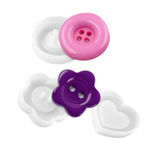 Soft Silicone Mould Set For Making Beautiful Buttons And Charm