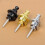 Lot de 2 verrous de sangle antidérapants, broches de-L doré 6