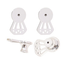 Pack of 4 Earring Backs Safe Clutches Ear Jewelry Plugs-White