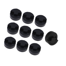 Pack of 10 Professional Violin Mutes Rubber Texture Round-Black
