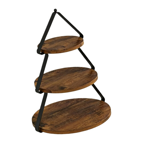 Customizable 3 Layer Sweet Tower Wooden Serving Platter Great