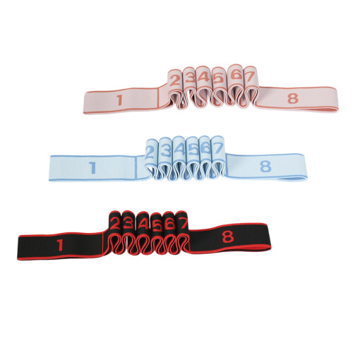 Bande de résistance multifonctionnelle,-8 grilles et 3 couleurs