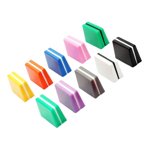 10Pcs Mixer Fader Caps Equalizer Pusher Cap Knob-Mixed colors