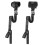 2pcs Wrist Immobilizer Brace Quick Clip Design for-Black 2