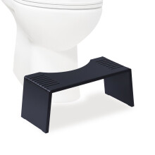 Folding Bamboo Toilet Stool - Non-Slip, Space-Saving