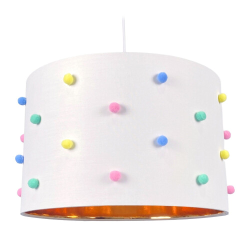 Dětská pokojová lampa s barevnými bambulkami