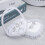 Wedding Ring Pillow Box Cloth White11x10cm 4
