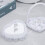 Wedding Ring Pillow Box Cloth White11x10cm 5