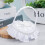 Wedding Ring Pillow Box Cloth White11x10cm 7