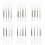 Crystal Glass Drinking Straws23cm Multicolour Set of4 8