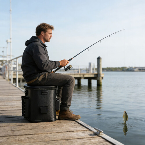 Practical Fishing Equipment Bucket possesses constructed In-A 2