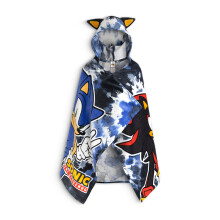 Sonic the Hedgehog Poncho Towel (Boys Black)