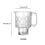 650 ml tjockväggig glasmugg, vit 4