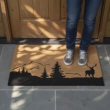 Kokosnoot deurmat, 80x50 cm, antislip, weerbestendig