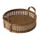 Round Rattan Serving Tray with Handle24x24x6cm 2