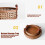 Round Rattan Serving Tray with Handle24x24x6cm 3