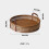 Round Rattan Serving Tray with Handle24x24x6cm 6