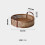 Round Rattan Serving Tray with Handle24x24x6cm 7