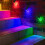 Lumini solare în formă de L, RGB, IP65, pachet de 1 4