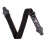 Soft Adjustable Cotton Weaving Acoustic Guitar Strap for-Black 5