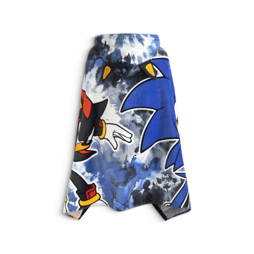Sonic The Hedgehog Sonic the Hedgehog Poncho Towel (Boys Black) 1