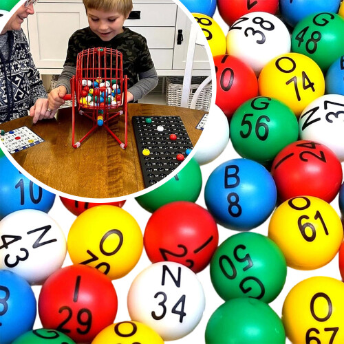 75lots Numbered Balls Digital Interesting Game Balls Funny 1