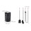Fireplace Tool Set with Holder - Wrought Iron, 5-Piece 4