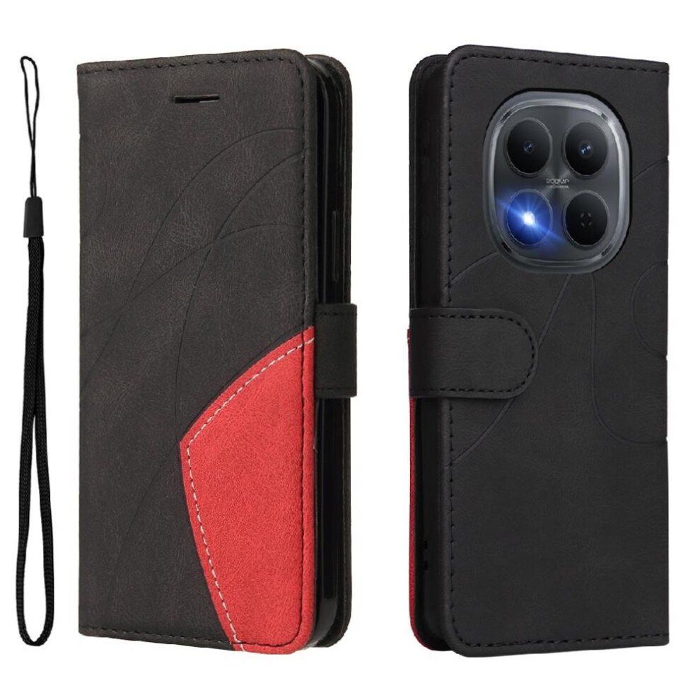Photos - Case Flip  for Xiaomi POCO M8 5G Kickstand Protective Stitching Color Flip Folio Book Leather Wallet with Card Slot Stand