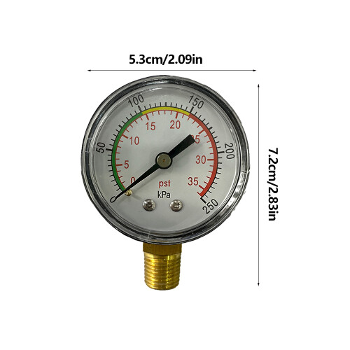 Long Terms Use Plastic Pool Pressure Meter For Efficient 2