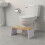 Folding Bamboo Toilet Stool - Non-Slip, Space-Saving 2