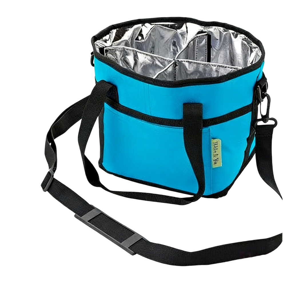 Spill Proof Beverage Holder Organizer For Cars With Top- Blue 7696002039402
