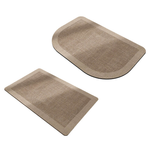 2PCS Fast Dry Bathroom Mat NonSlip High-rounded corners 2