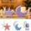 Creative Moon Star Designs Sturdy Silicone Mould Portable-2 3 4